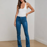 L'AGENCE - Ruth Coated Straight-Leg Jean