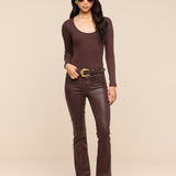 L'AGENCE - Ruth Coated Straight - Leg Jean