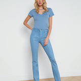 L'AGENCE - Ruth Coated Straight-Leg Jean