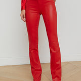 L'AGENCE - Ruth Coated Straight-Leg Jean