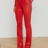 L'AGENCE - Ruth Coated Straight-Leg Jean
