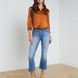 L'AGENCE - Kendra Cropped Flare Jean