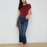 L'AGENCE - Kendra Cropped Flare Jean
