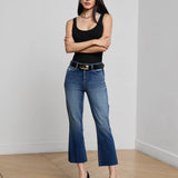 L'AGENCE - Kendra Cropped Flare Jean