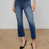 L'AGENCE - Kendra Cropped Flare Jean