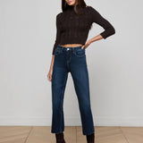 L'AGENCE - Kendra Cropped Flare Jean