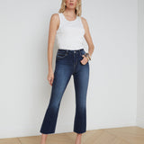 L'AGENCE - Kendra Cropped Flare Jean