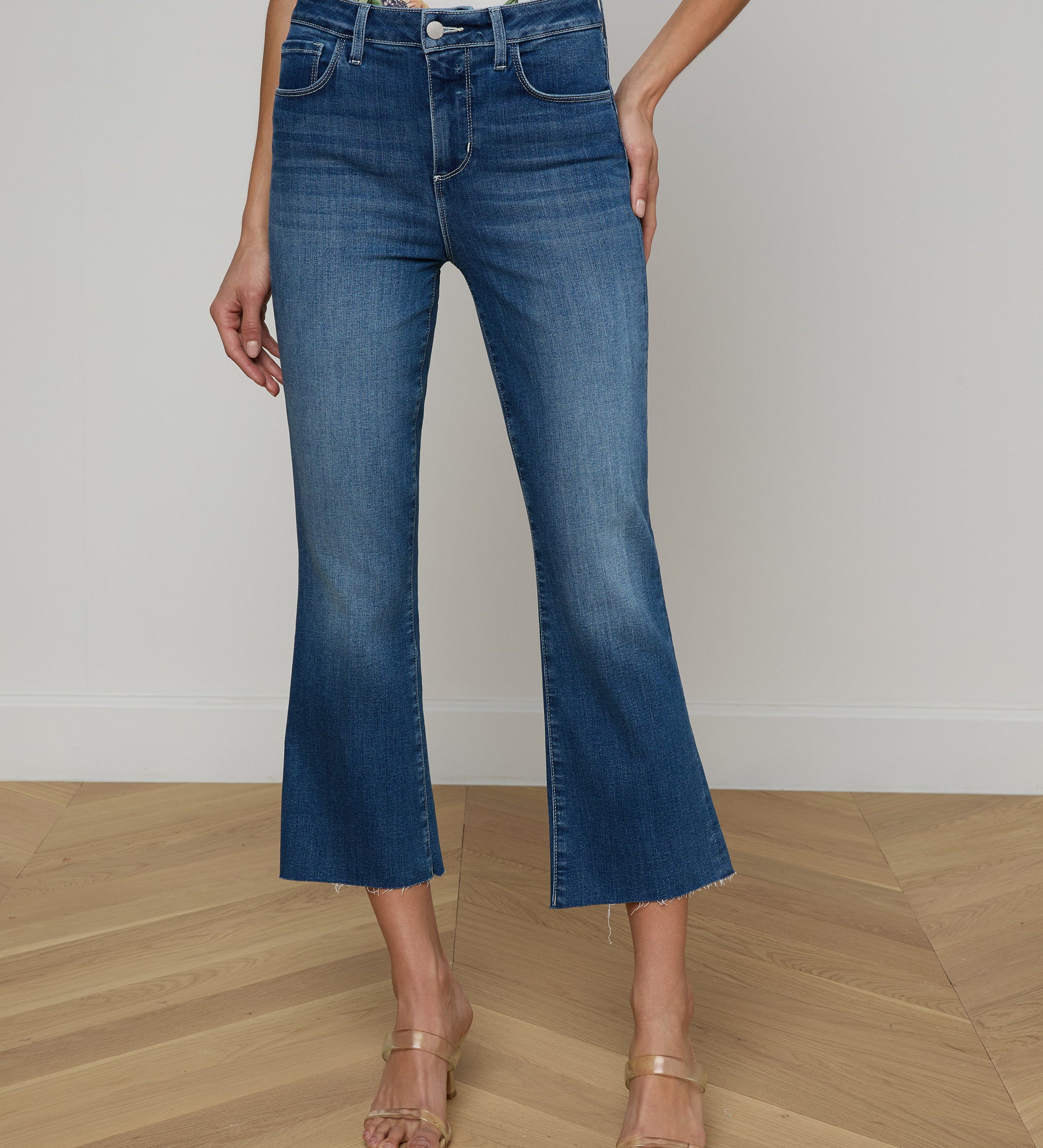 L'AGENCE - Kendra Cropped Flare Jean