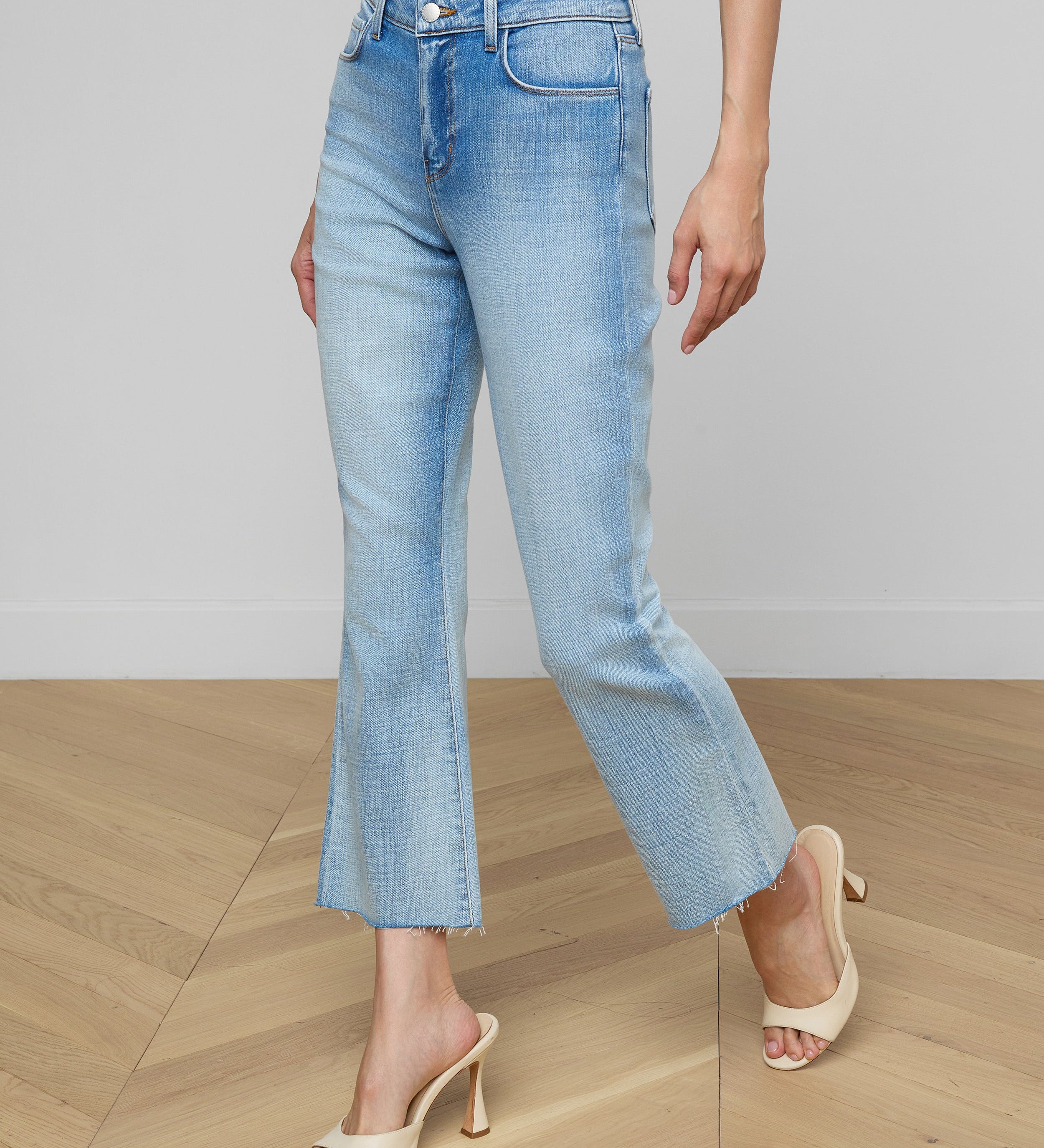 L'AGENCE - Kendra Cropped Flare Jean