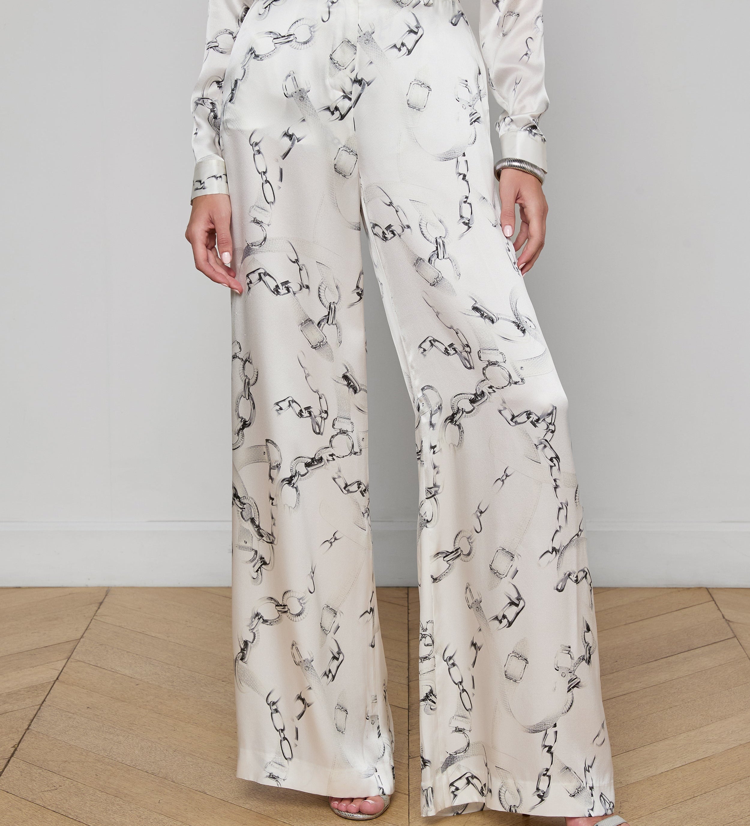 L'AGENCE - Gavin Silk Wide - Leg Pant