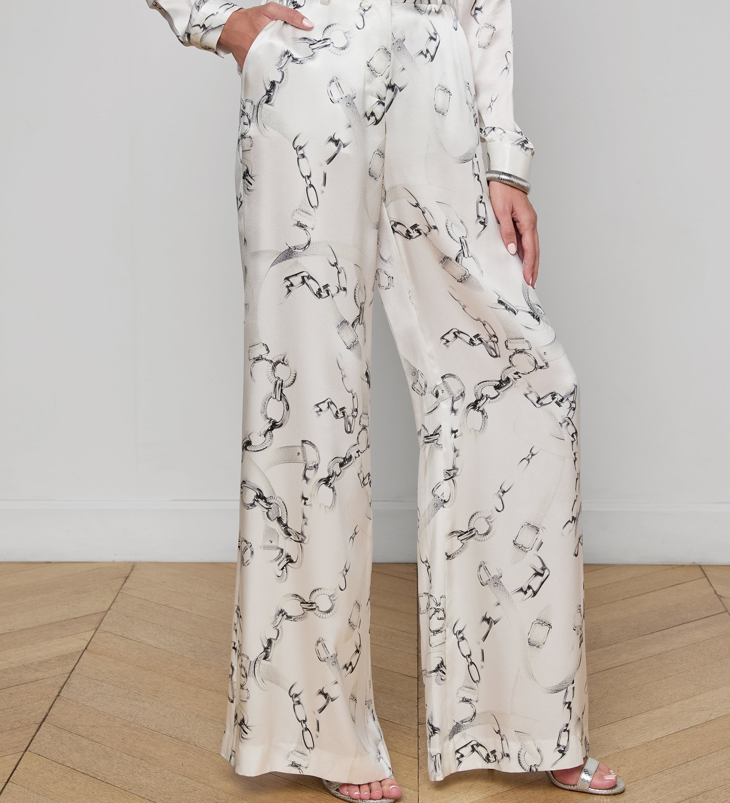 L'AGENCE - Gavin Silk Wide - Leg Pant
