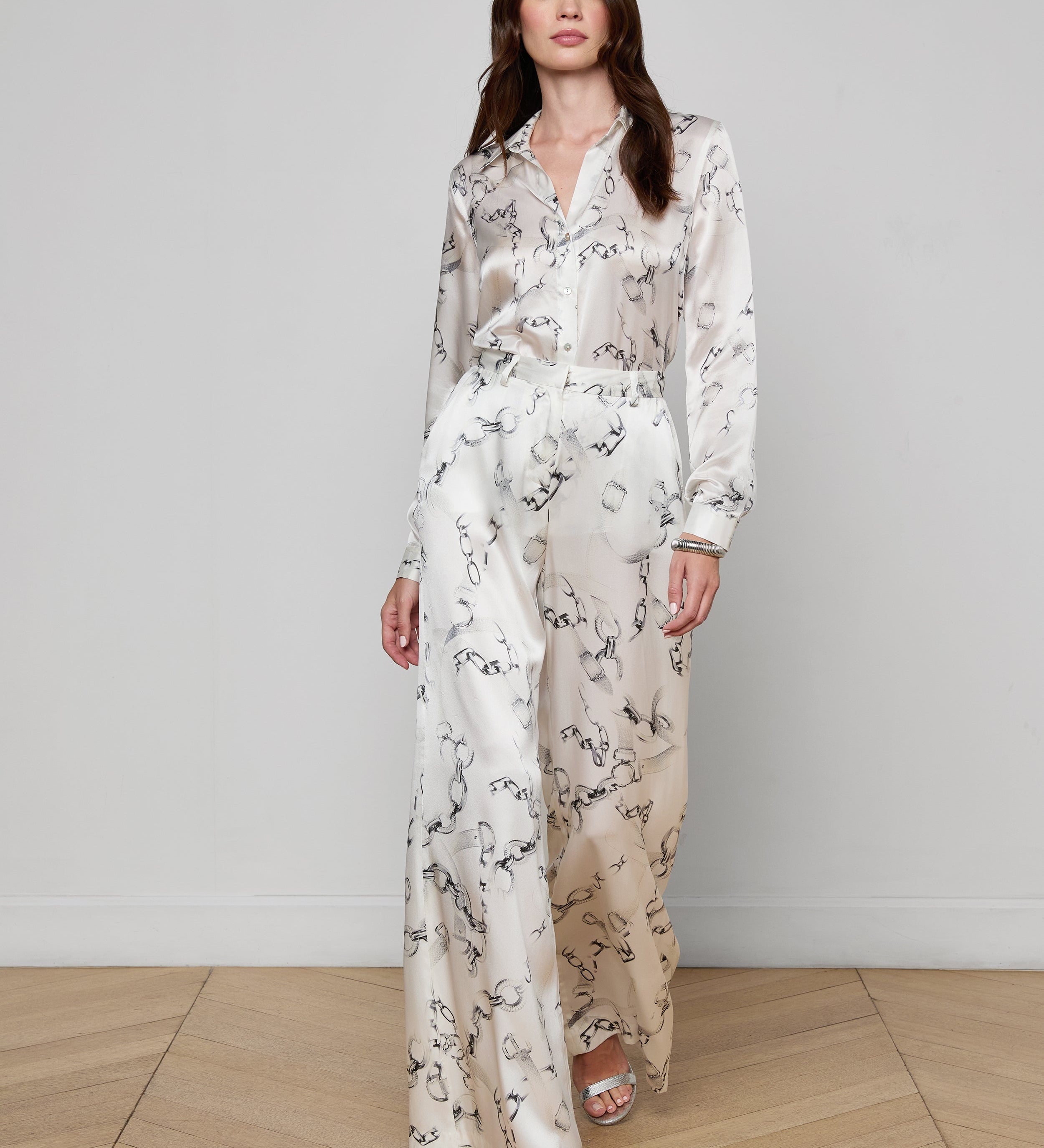 L'AGENCE - Gavin Silk Wide - Leg Pant