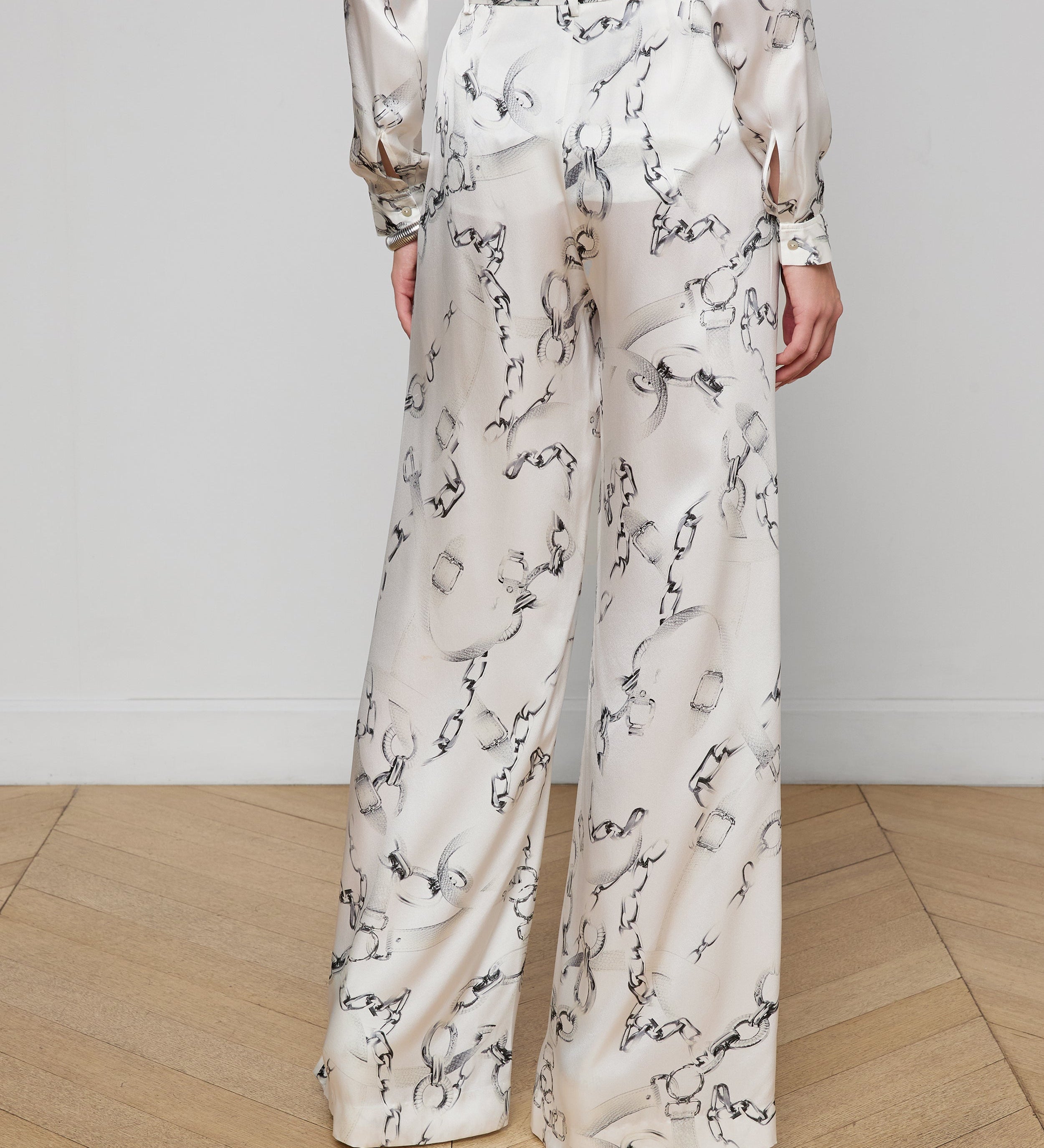 L'AGENCE - Gavin Silk Wide - Leg Pant