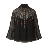 Veronica Beard - Tairis Embroidered Blouse
