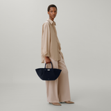 DeMellier - The Midi New York Midnight Blue Suede