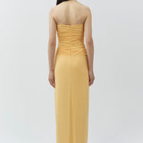 Simkhai - Emma Strapless Draped Jersey Bustier Gown