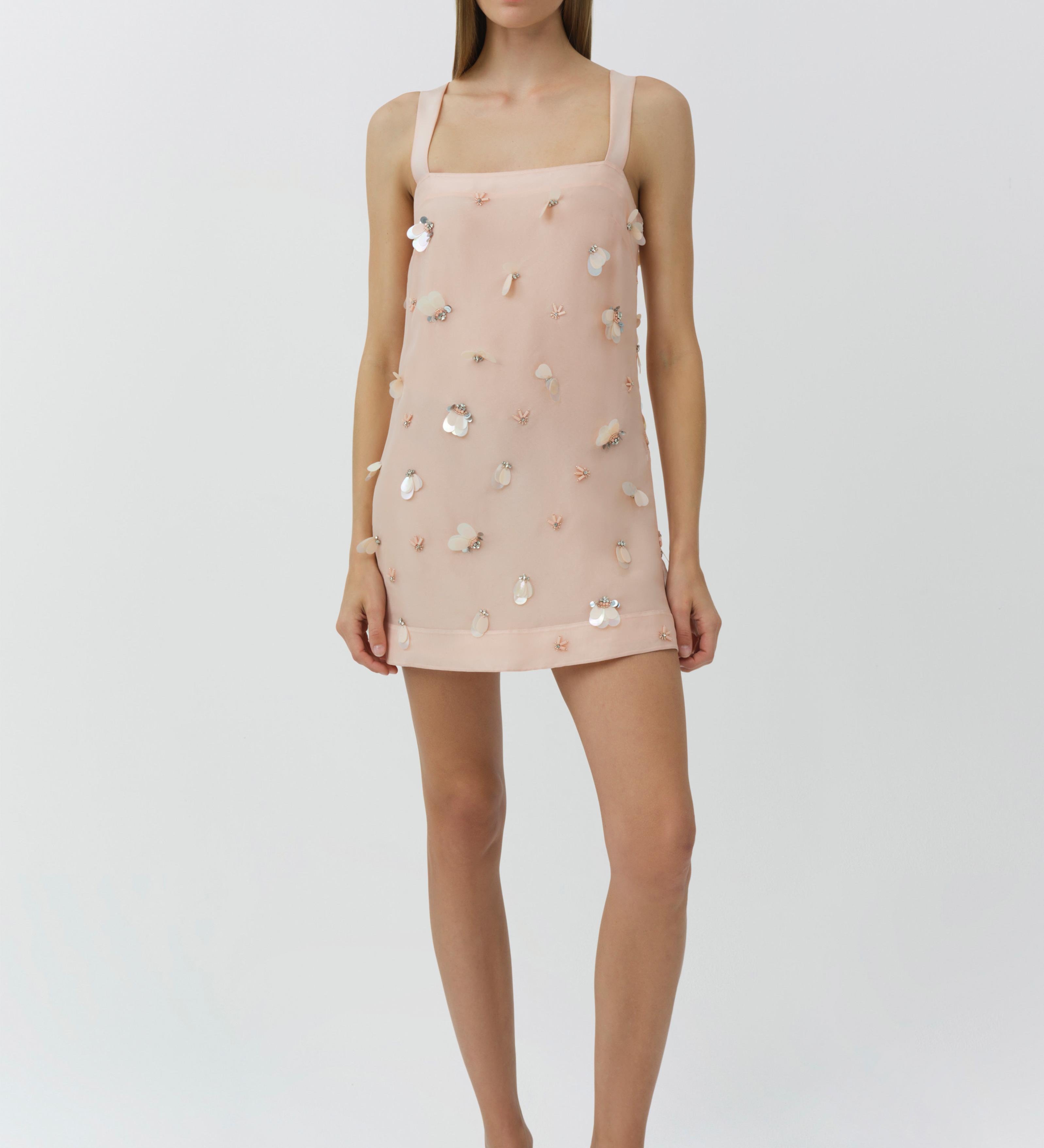 Simkhai - Sumi Embellished Organza Mini Dress