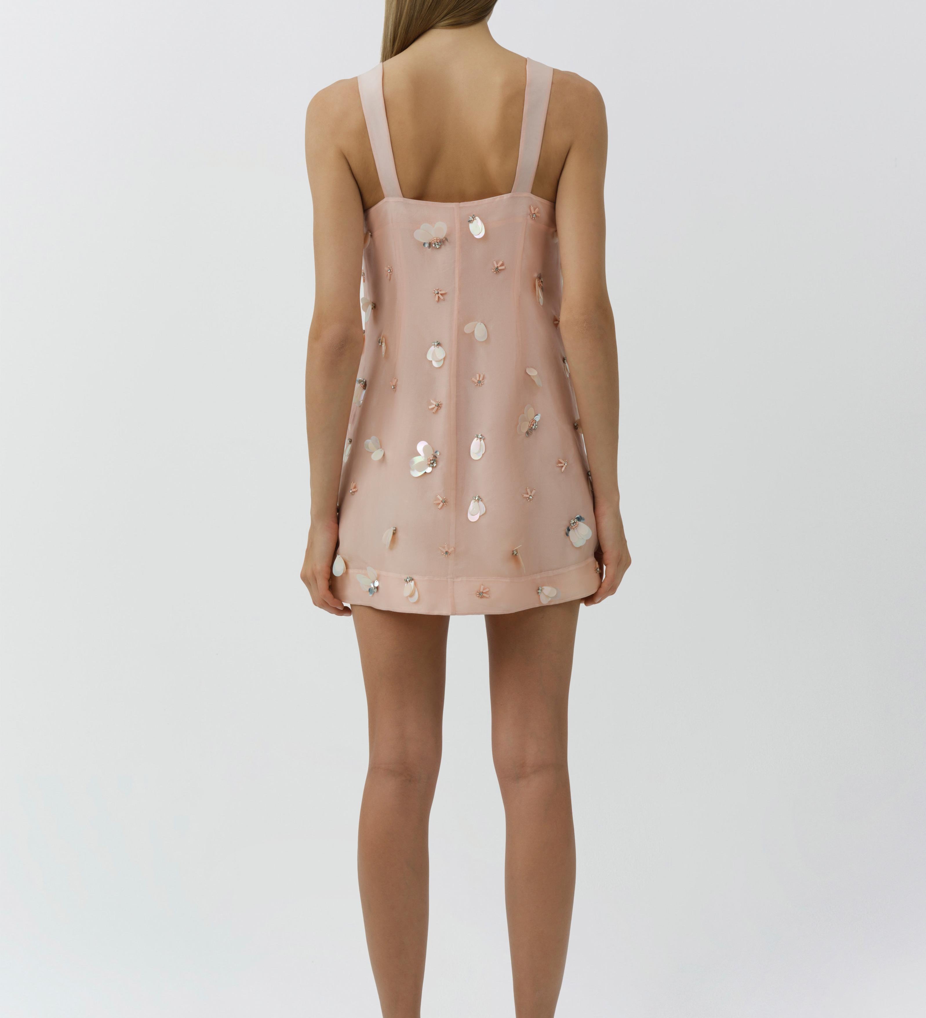 Simkhai - Sumi Embellished Organza Mini Dress