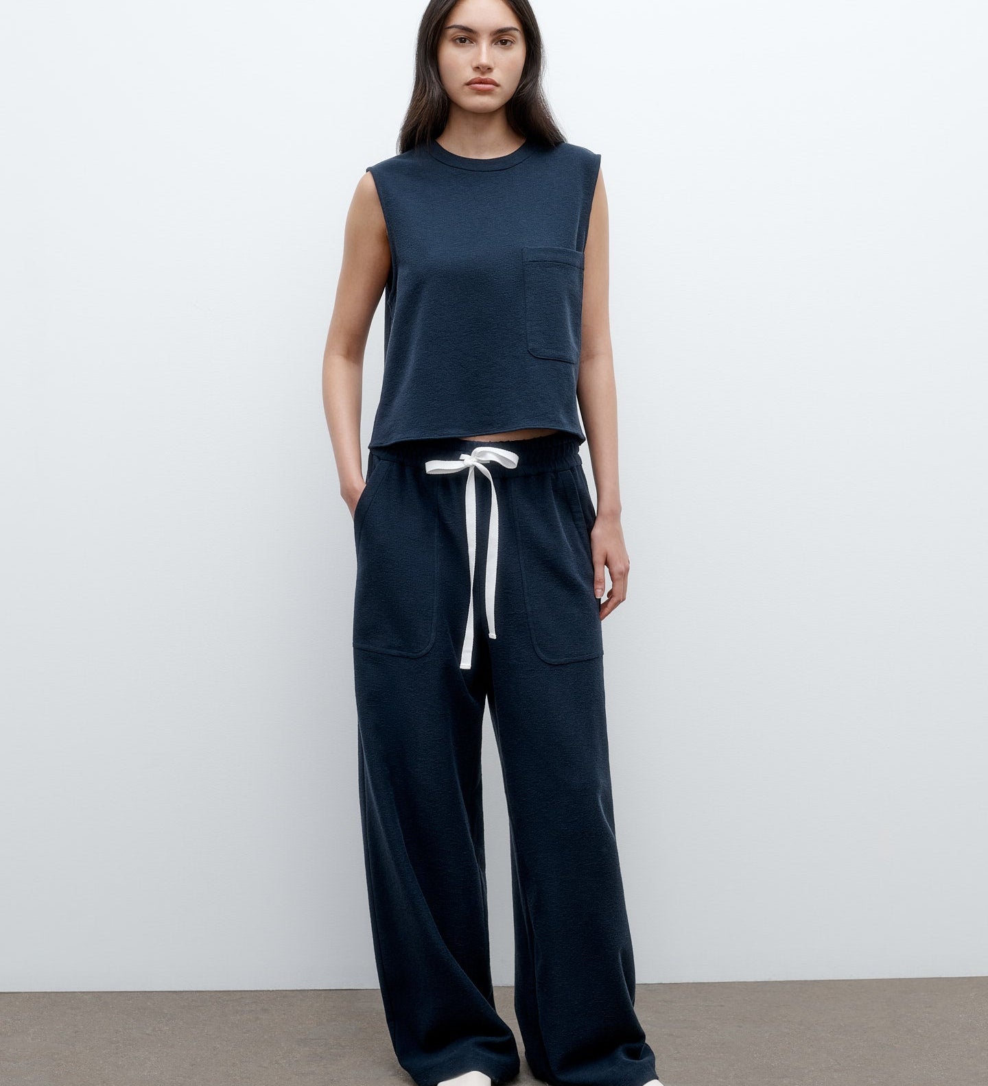 TWP - Cropped Muscle Tank in French Terry