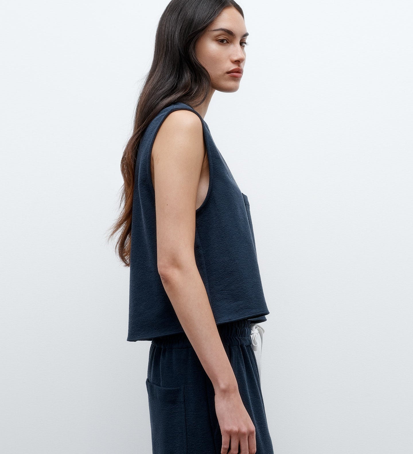 TWP - Cropped Muscle Tank in French Terry
