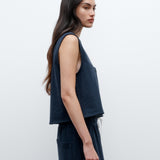 TWP - Cropped Muscle Tank in French Terry