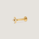Kinn - Diamond Star Stud Piercing Earring