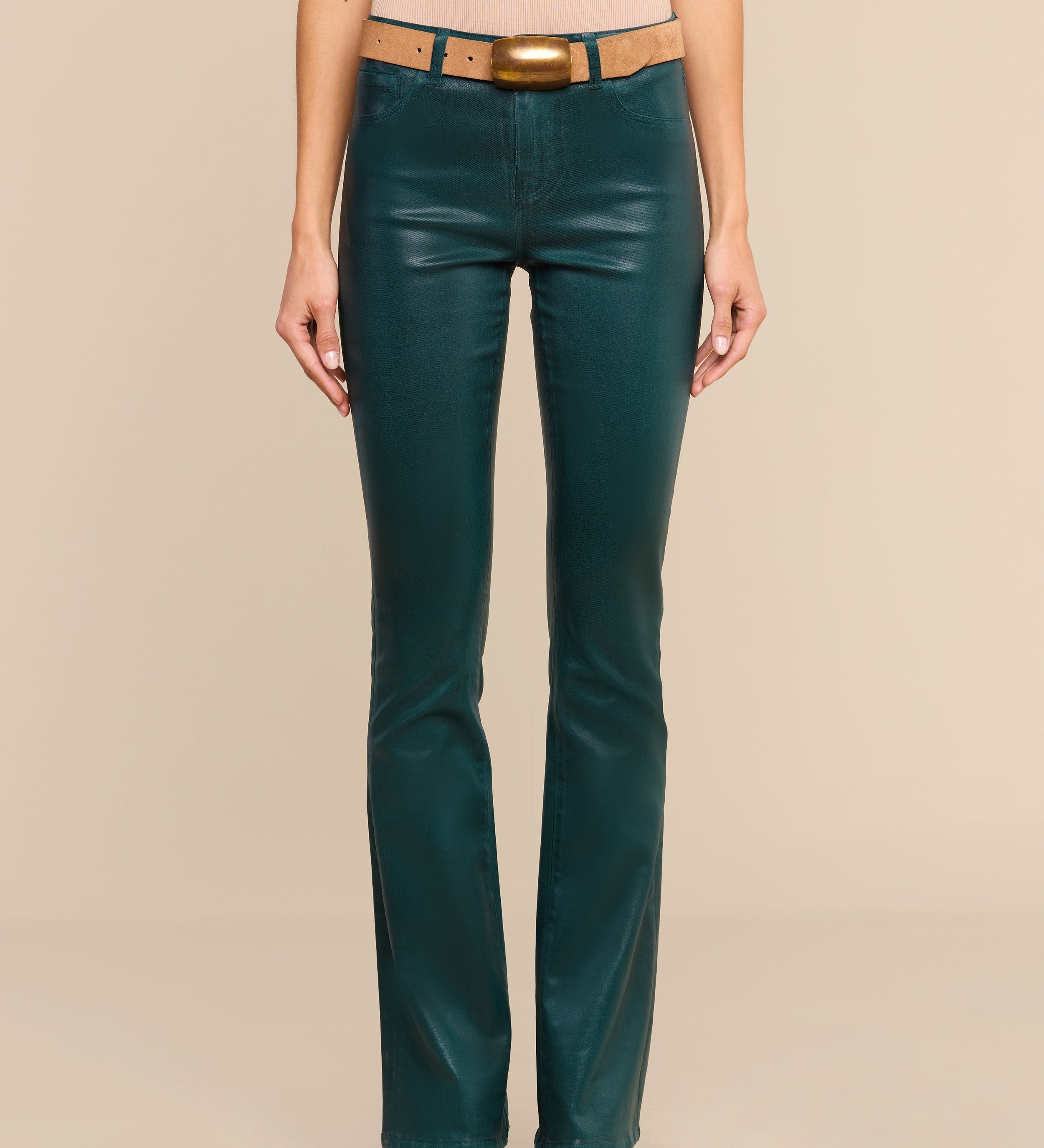 L'AGENCE - Selma Coated Bootcut Jean