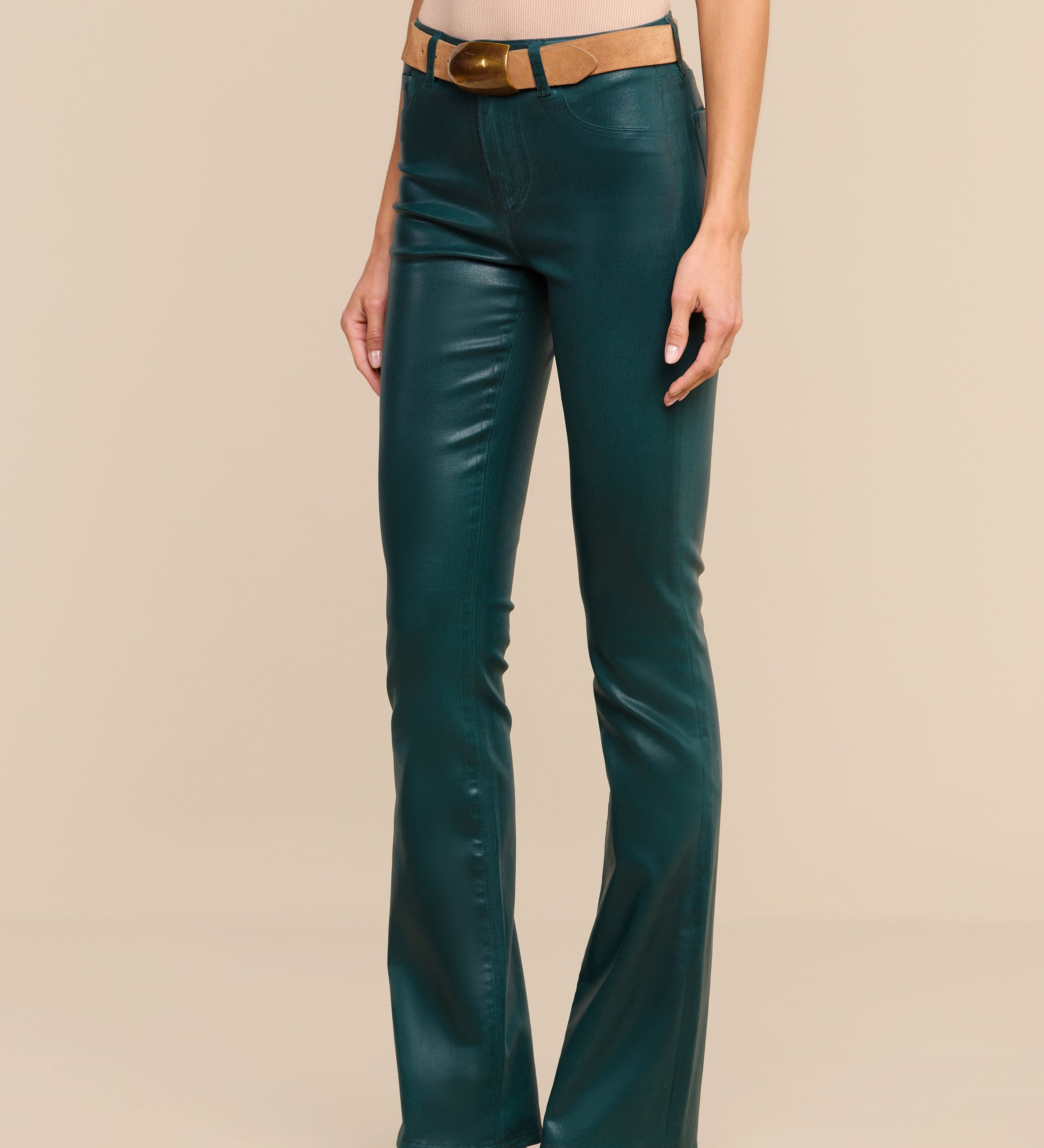 L'AGENCE - Selma Coated Bootcut Jean