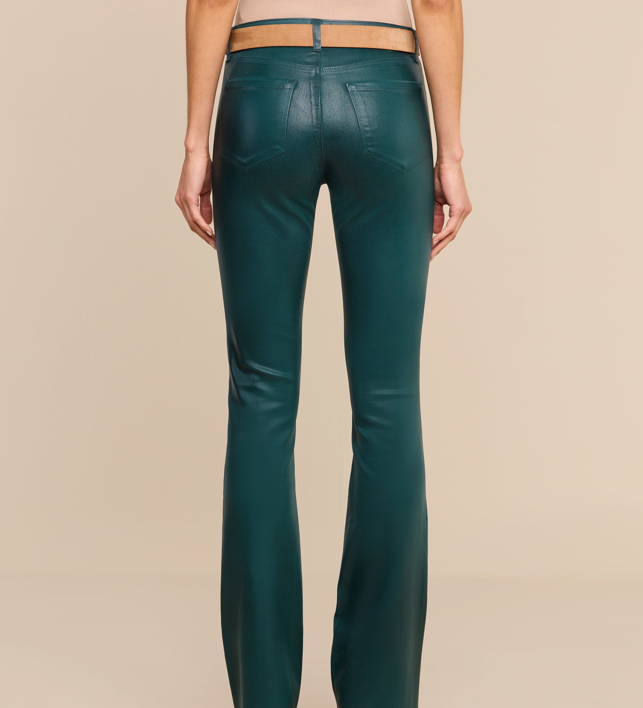 L'AGENCE - Selma Coated Bootcut Jean