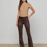 L'AGENCE - Marty Coated Flare Jean