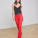 L'AGENCE - Marty Coated Flare Jean