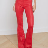 L'AGENCE - Marty Coated Flare Jean