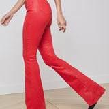 L'AGENCE - Marty Coated Flare Jean