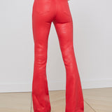 L'AGENCE - Marty Coated Flare Jean