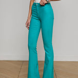 L'AGENCE - Marty Coated Flare Jean