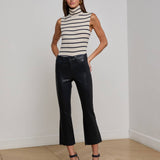 L'AGENCE - Kendra Coated Cropped Flare Jean