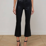 L'AGENCE - Kendra Coated Cropped Flare Jean