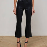 L'AGENCE - Kendra Coated Cropped Flare Jean