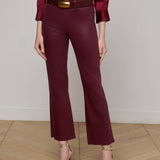 L'AGENCE - Kendra Coated Cropped Flare Jean