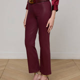 L'AGENCE - Kendra Coated Cropped Flare Jean