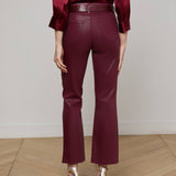 L'AGENCE - Kendra Coated Cropped Flare Jean