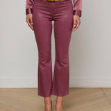L'AGENCE - Kendra Coated Cropped Flare Jean