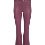 L'AGENCE - Kendra Coated Cropped Flare Jean