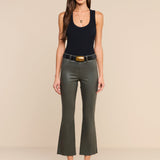 L'AGENCE - Kendra Coated Cropped Flare Jean