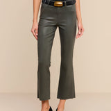 L'AGENCE - Kendra Coated Cropped Flare Jean