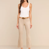 L'AGENCE - Kendra Coated Cropped Flare Jean