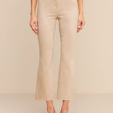 L'AGENCE - Kendra Coated Cropped Flare Jean