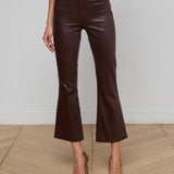 L'AGENCE - Kendra Coated Cropped Flare Jean