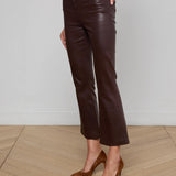 L'AGENCE - Kendra Coated Cropped Flare Jean