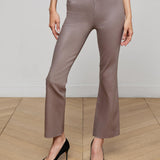 L'AGENCE - Kendra Coated Cropped Flare Jean